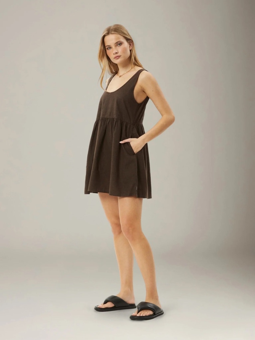 Afends Jesse Hemp Mini Dress